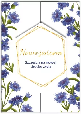 Karnet A5 z bilecikiem Ślub Chabry