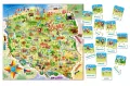 Mapa Polski. Puzzle edukacyjne 100 + Quiz 28 elementów - tantis.pl