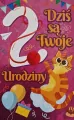 Karnet. Urodziny 2 dziewczynka - tantis.pl