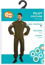 Strój dla dorosłych Pilot kombinezon rozm.52