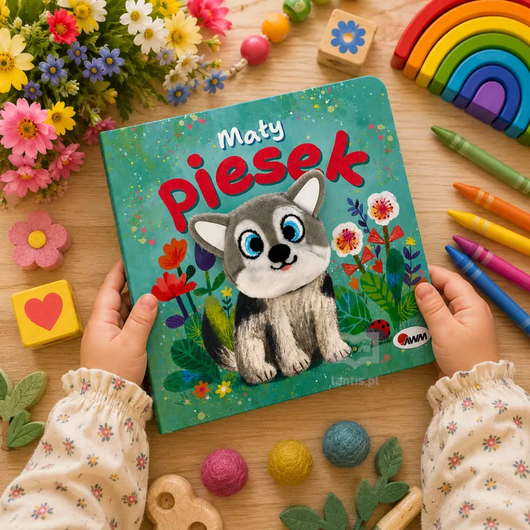 Mały piesek. Kocham Cię. Pacynka - tantis.pl