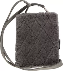 Torebka pluszowa na ramię. Grey