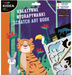 Kreatywna wydrapywanka z szablonami A Kidea