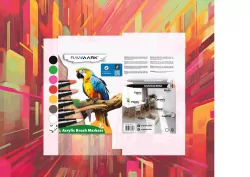 Markery brush akrylowe RAWMARK 7 kolorów