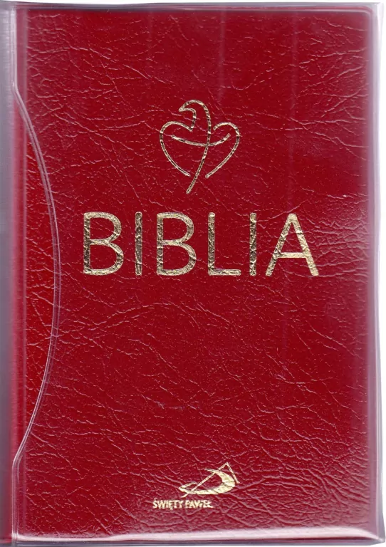 Biblia Tabor. Bordowa PCV - tantis.pl