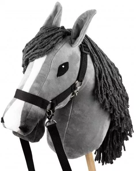 Hobby Horse Skippi. Koń na kiju szary - tantis.pl
