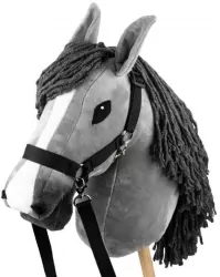 Hobby Horse Skippi. Koń na kiju szary