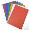 Papier kolorowy brokatowy A4 8 arkuszy wycinanki - tantis.pl