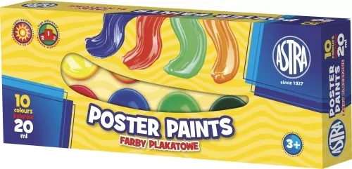 Farby plakatowe 12 kolorów - tantis.pl