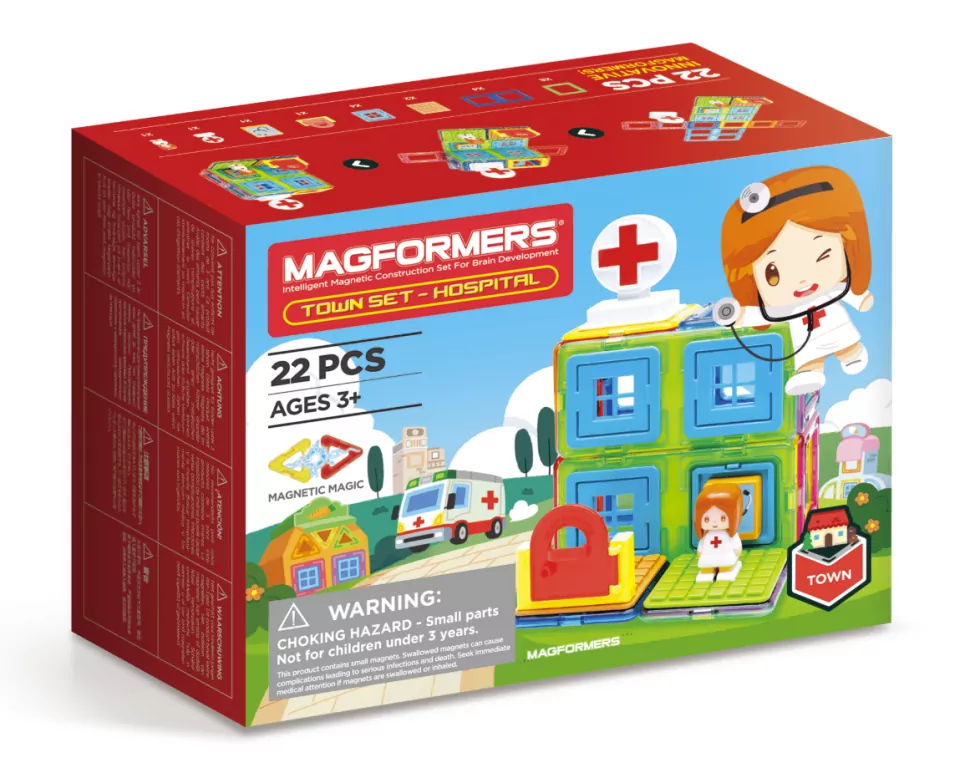 Magformers Town Set. Szpital - tantis.pl