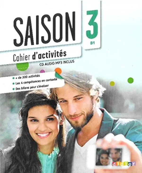 Saison 3. Język francuski. Ćwiczenia. Poziom B1 + CD - tantis.pl