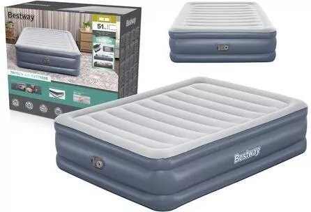 Dmuchany materac dwuosobowy turystyczny 203x152cm - tantis.pl