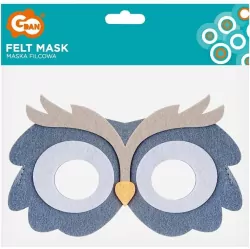 Maska filcowa sowa 18x11cm