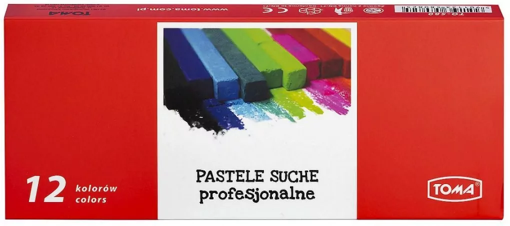 Pastele suche 12 kolory TOMA - tantis.pl