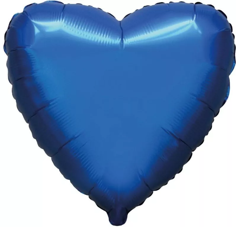 Balon foliowy Serce satynowy navy blue 45cm - tantis.pl
