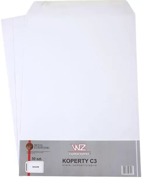 Wz Eurocopert. Koperta C3, biała - tantis.pl