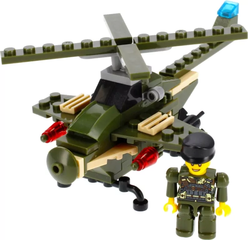 Klocki konstrukcyjne Alleblox Military 96-104 elementy, mix - tantis.pl