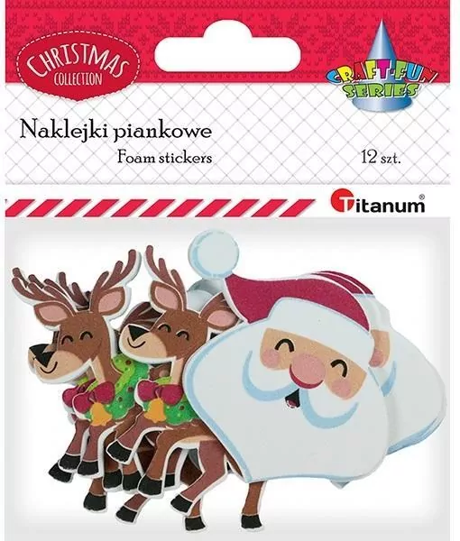 Naklejki piankowe głowy Boże Narodzenie - tantis.pl