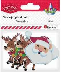 Naklejki piankowe głowy Boże Narodzenie