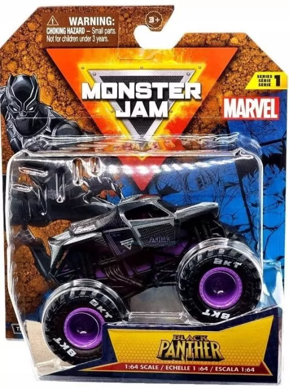 Monster Jam 1:64 Marvel die-cast mix - tantis.pl