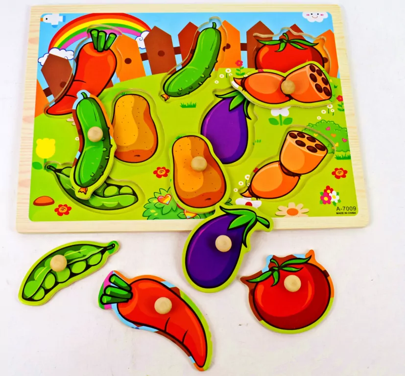 Puzzle. Warzywa w ogródku - tantis.pl