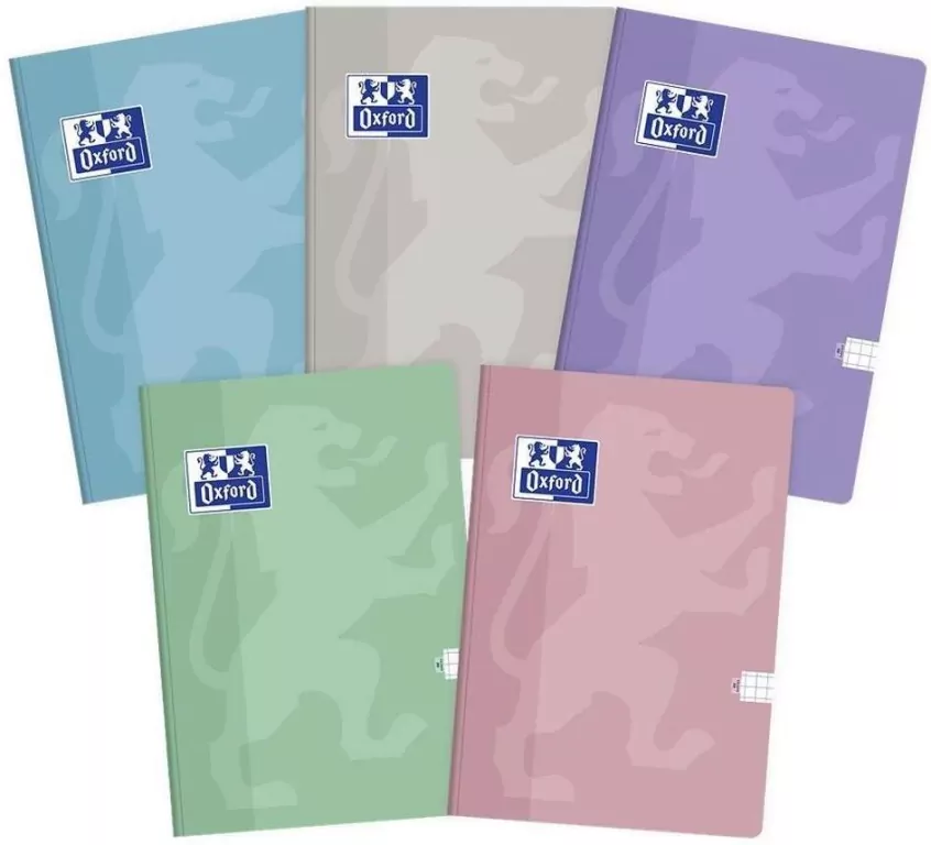 Brulion Touch Pastel. A5/96K linia. 5 sztuk - tantis.pl