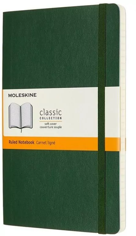 Notes 13x21 gładki myrtle green MOLESKINE - tantis.pl