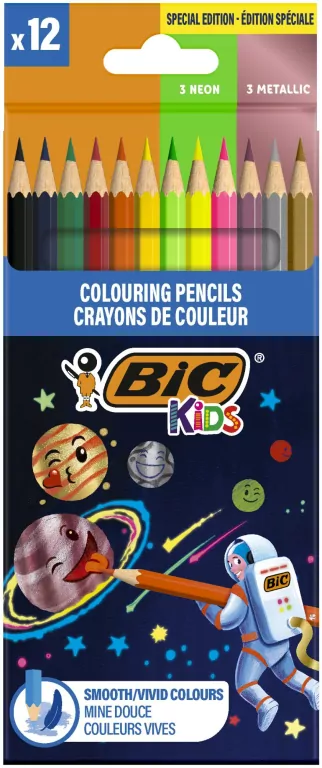 Kredki ołówkowe Cosmo Kids 12kol BIC - tantis.pl