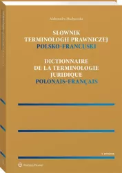 Słownik terminologii prawniczej polsko-francuski
