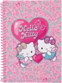 Kołobrulion B5 100k.kratka plastikowa spirala Hello Kitty pink wzór 1 - tantis.pl