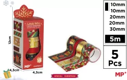 Taśmy dekoracyjne świąteczne washi