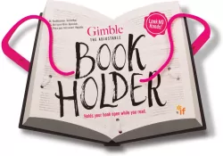 Różowy uchwyt do książki