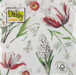 SERWETKA PAP 3W 330X330 KWIATY 010101 PM OP