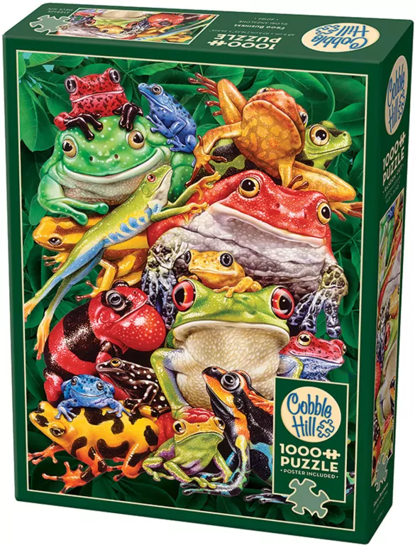 Puzzle 1000 Kolorowe żaby - tantis.pl