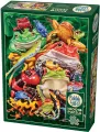 Puzzle 1000 Kolorowe żaby - tantis.pl