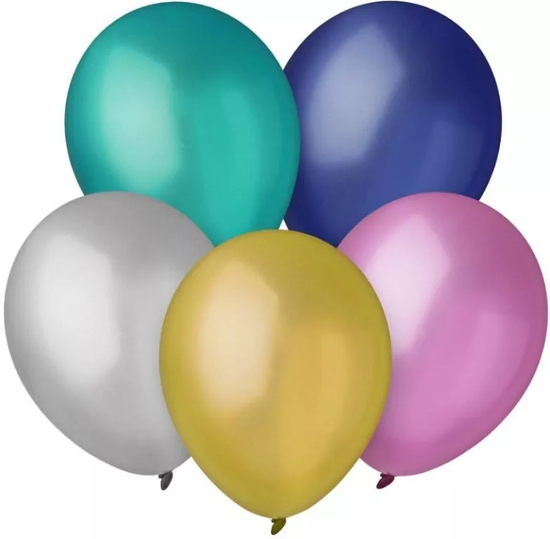 Balony Decomex metaliczne 23cm 100szt - tantis.pl