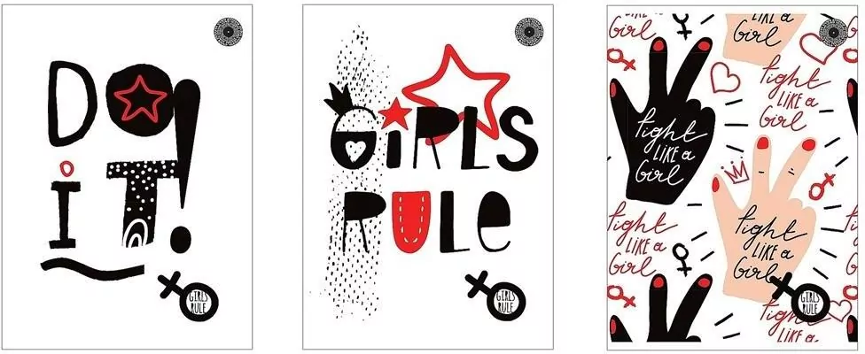 Zeszyt A4/80K linia Girls Rule (5szt) - tantis.pl