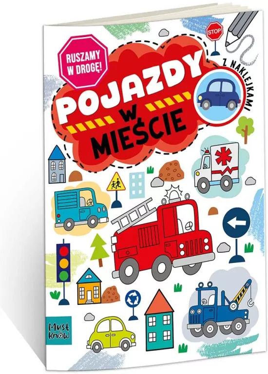 Kolorowanka a4 ruszamy w drogę - pojazdy w mieście - tantis.pl