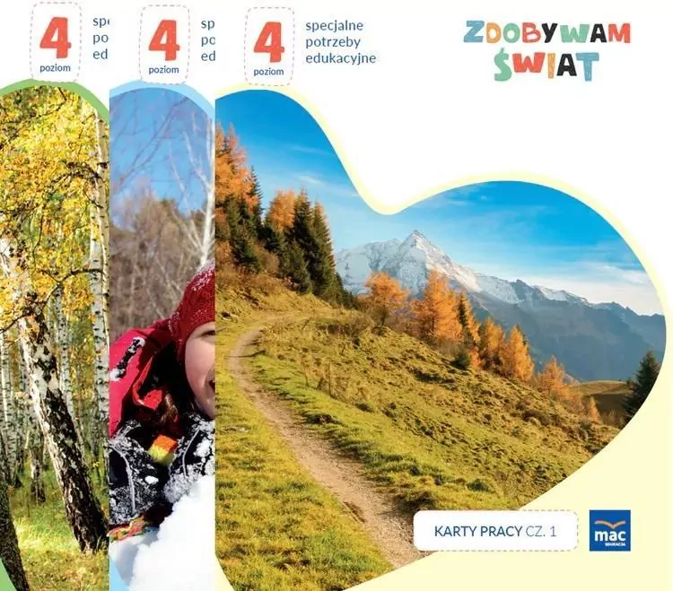 Zdobywam świat. Karty pracy cz.1-3 Poziom 4 - tantis.pl
