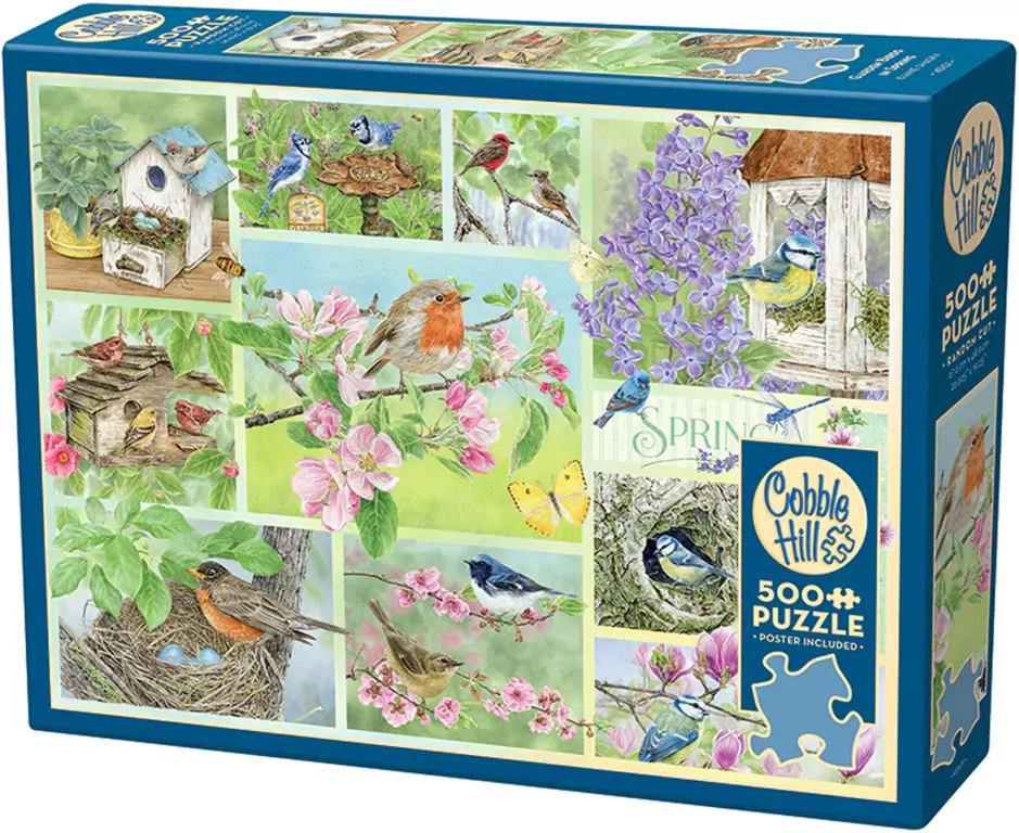 Puzzle 500 Wiosenne ptaki G3 - tantis.pl