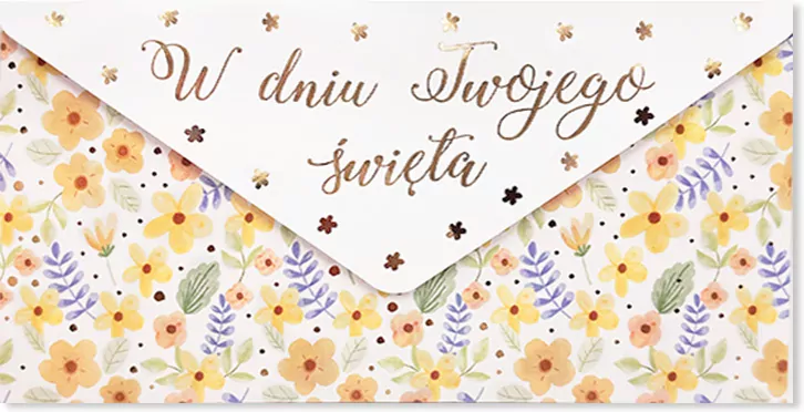 Koperta podarunkowa W dniu Twojego święta - tantis.pl