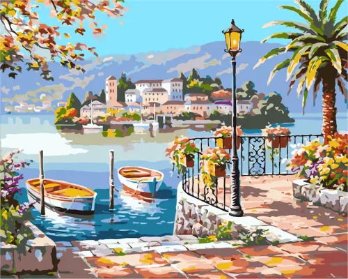 Malowanie po numerach 40x50 Przystań