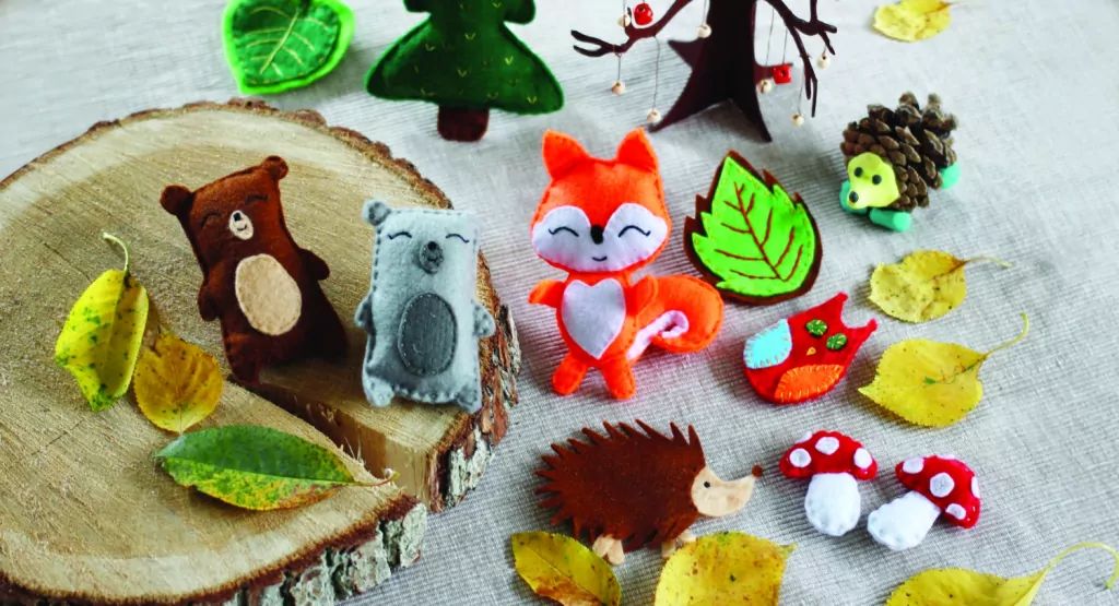 Filc dekoracyjny żółty HAPPY COLOR - tantis.pl