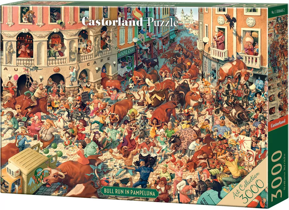 Puzzle 3000 Bull Run in Pampeluna - tantis.pl