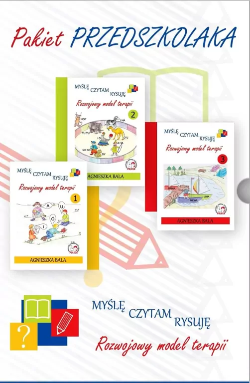 Pakiet przedszkolaka. Myślę, czytam, rysuję. Rozwojowy model terapii - tantis.pl