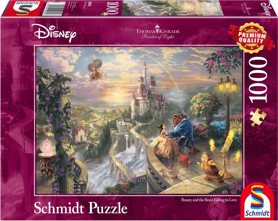 Puzzle 1000. Thomas Kinkade Piękna i Bestia - tantis.pl
