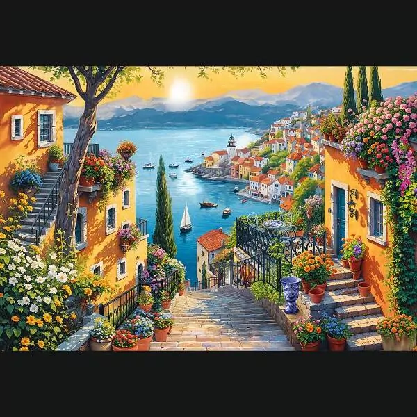 Puzzle 1500 Nadmorski widok TREFL - tantis.pl