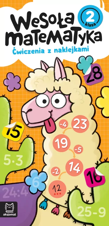 Wesoła matematyka. Ćwiczenia z naklejkami. Klasa 2 - tantis.pl