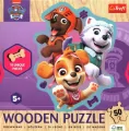 Puzzle 50 konturowe Wesoła gromadka piesków TREFL - tantis.pl