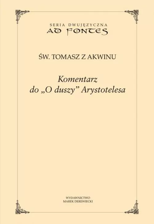 Komentarz do "O duszy" Arystotelesa - tantis.pl